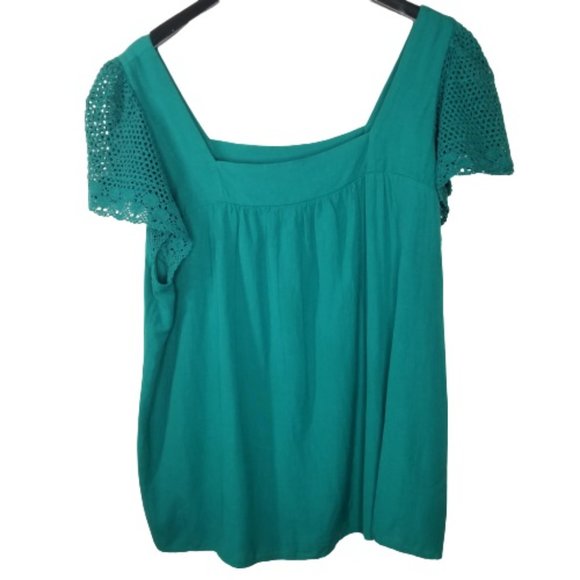 Old Navy Tops - 4/$25 Old Navy Emerald Green Square Neck Top